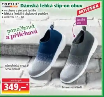 Norma TOPTEX Dámská lehká slip-on obuv nabídka