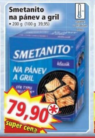 Norma Smetanito na pánev a gril nabídka