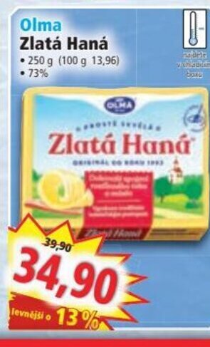 Norma Olma Zlatá Haná nabídka