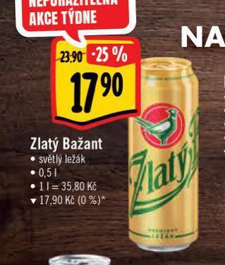Albert Pivo zlatý bažant nabídka