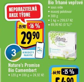 Albert Bio camembert nabídka