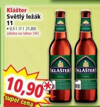 Norma Klášter Světlý ležák 11 nabídka