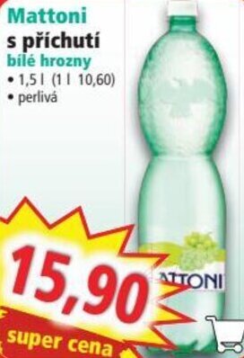 Norma Mattoni s příchutí bilé hrozny nabídka