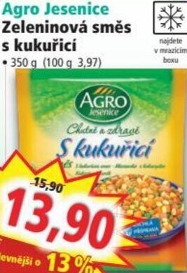 Norma Agro Jesenice Zeleninová směs s kukuřicí nabídka