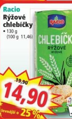 Norma Racio Rýžové chlebíčky nabídka