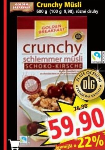 Norma Crunchy müsli nabídka