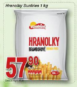 Hruška Hranolky nabídka