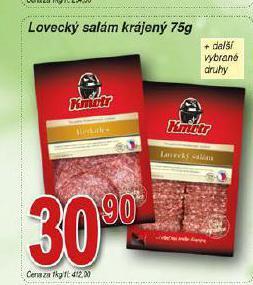 Hruška Lovecký salám nabídka