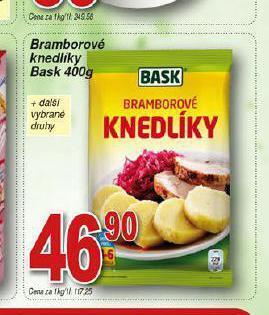 Hruška Bramborové knedlíky nabídka