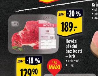 Albert Hovězí přední bez kosti nabídka