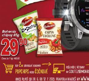 Hruška Bohemia chipsy nabídka