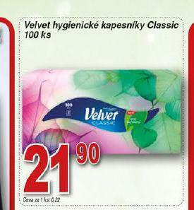 Hruška Velvet papírové kapesníky nabídka