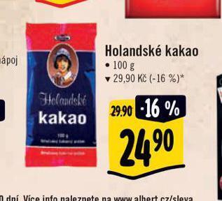 Albert Holandské kakao nabídka
