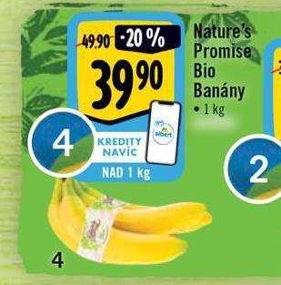 Albert Bio banány nabídka