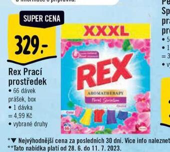 Albert Rex prací prostředek nabídka