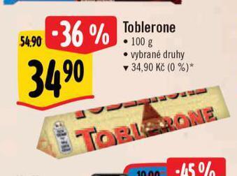 Albert Toblerone nabídka