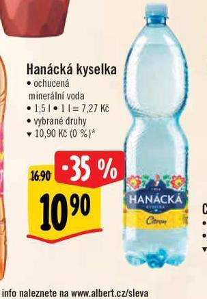 Albert Hanácká kyselka nabídka