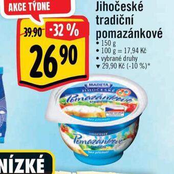 Albert Jihočeské pomazánkové tradiční nabídka