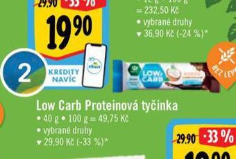 Albert Low carb proteinová tyčinka nabídka