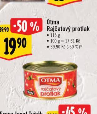Albert Otma rajčatový protlak nabídka