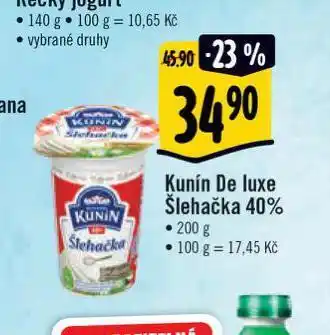 Albert Kunín de luxe šlehačka nabídka