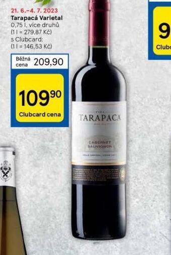 Tesco Tarapacá varietal nabídka