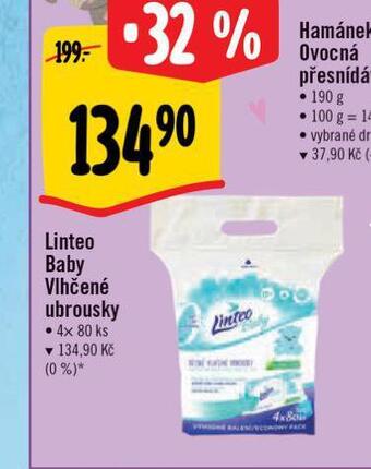 Albert Linteo baby vlhčené ubrousky nabídka