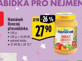 Albert Hamánek ovocná přesnídávka nabídka