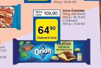 Tesco Orion čokoláda nabídka