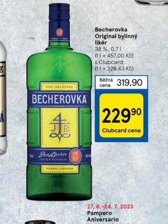 Tesco Becherovka originál nabídka