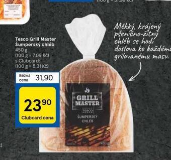 Tesco Tesco grill master šumperský chléb nabídka