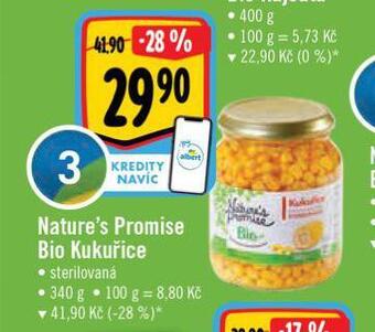 Albert Bio kukuřice nabídka