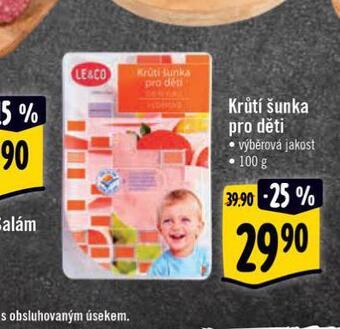 Albert Krůtí šunka pro děti nabídka