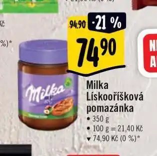 Albert Pomazánka lískooříšková milka nabídka