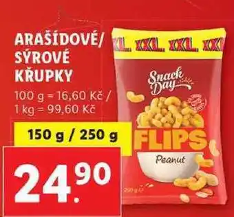 Lidl Arašídové/sýrové krupky, 150 g/250 g nabídka