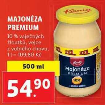 Lidl Majonéza premium, 500 ml nabídka