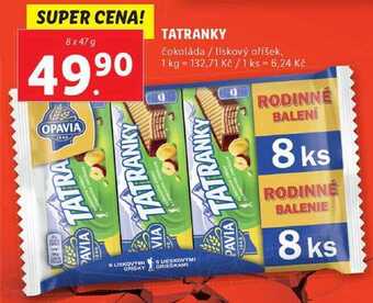 Lidl Tatranky, 8x 47 g nabídka