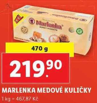 Lidl Marlenka medové kuličky, 470 g nabídka
