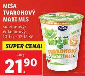 Lidl Míša tvarohový maxi mls, 180 g nabídka