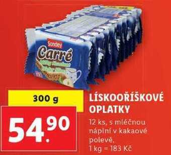 Lidl Lískooříškové oplatky, 300 g nabídka