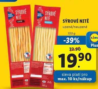 Lidl Sýrové nitě, 100 g nabídka