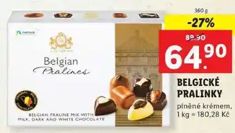Lidl Belgické pralinky, 360 g nabídka