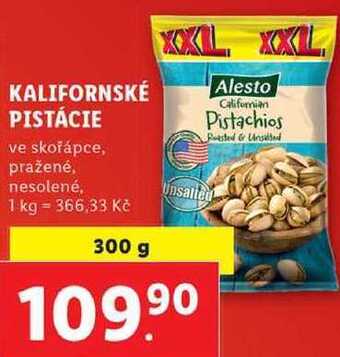 Lidl Kalifornské pistácie, 300 g nabídka