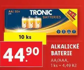 Lidl Alkalické baterie, 10 ks nabídka