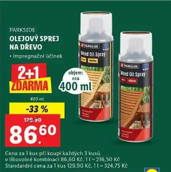 Lidl Olejový sprej na dřevo, 400 ml nabídka