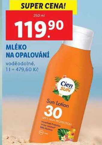 Lidl Mléko na opalování, 250 ml nabídka