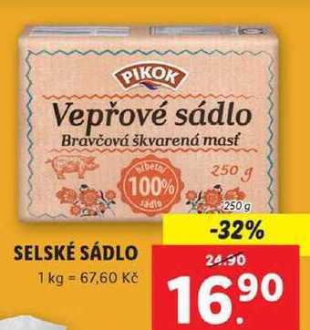 Lidl Selské sádlo, 250 g nabídka