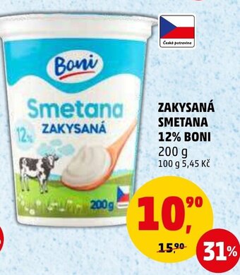 Penny Market ZAKYSANÁ SMETANA 12% BONI nabídka