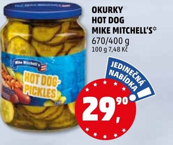 Penny Market OKURKY HOT DOG MIKE MITCHELL'S* nabídka