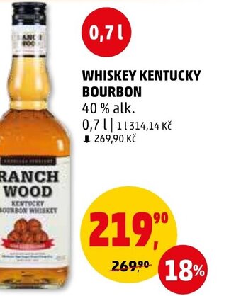 Penny Market WHISKEY KENTUCKY BOURBON nabídka